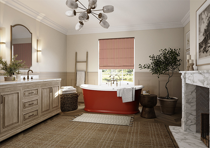 The British Stripe Co. Catherine, Teinbridge No.1 - Roman Blind - Image 6